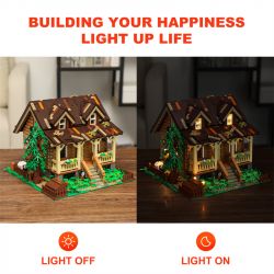 FUNWHOLE FH9001 9001 non  HAYASHIKIYA bộ đồ chơi xếp lắp ráp ghép mô hình Creator WOOD CABIN Sáng Tạo 2097 khối FUNWHOLE FH9001 9001 non  HAYASHIKIYA bộ đồ chơi xếp lắp ráp ghép mô hình Creator WOOD CABIN Sáng Tạo 2097 khối