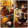 FUNWHOLE FH9001 9001 non  HAYASHIKIYA bộ đồ chơi xếp lắp ráp ghép mô hình Creator WOOD CABIN Sáng Tạo 2097 khối