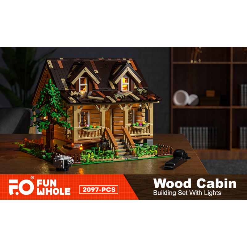 FUNWHOLE FH9001 9001 non  HAYASHIKIYA bộ đồ chơi xếp lắp ráp ghép mô hình Creator WOOD CABIN Sáng Tạo 2097 khối FUNWHOLE FH9001 9001 non  HAYASHIKIYA bộ đồ chơi xếp lắp ráp ghép mô hình Creator WOOD CABIN Sáng Tạo 2097 khối