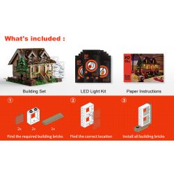 FUNWHOLE FH9001 9001 non  HAYASHIKIYA bộ đồ chơi xếp lắp ráp ghép mô hình Creator WOOD CABIN Sáng Tạo 2097 khối FUNWHOLE FH9001 9001 non  HAYASHIKIYA bộ đồ chơi xếp lắp ráp ghép mô hình Creator WOOD CABIN Sáng Tạo 2097 khối