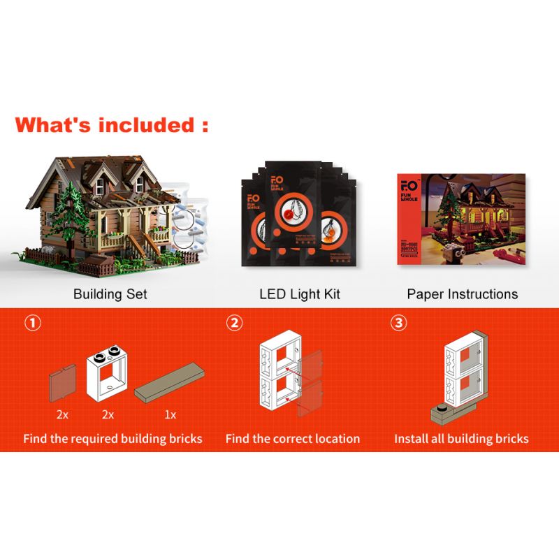 FUNWHOLE FH9001 9001 non  HAYASHIKIYA bộ đồ chơi xếp lắp ráp ghép mô hình Creator WOOD CABIN Sáng Tạo 2097 khối FUNWHOLE FH9001 9001 non  HAYASHIKIYA bộ đồ chơi xếp lắp ráp ghép mô hình Creator WOOD CABIN Sáng Tạo 2097 khối