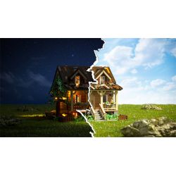 FUNWHOLE FH9001 9001 non  HAYASHIKIYA bộ đồ chơi xếp lắp ráp ghép mô hình Creator WOOD CABIN Sáng Tạo 2097 khối FUNWHOLE FH9001 9001 non  HAYASHIKIYA bộ đồ chơi xếp lắp ráp ghép mô hình Creator WOOD CABIN Sáng Tạo 2097 khối