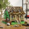 FUNWHOLE FH9001 9001 non  HAYASHIKIYA bộ đồ chơi xếp lắp ráp ghép mô hình Creator WOOD CABIN Sáng Tạo 2097 khối