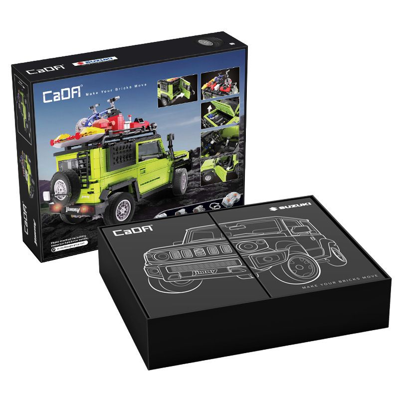 CADA DOUBLEE C62001 62001 non  DU LỊCH ĐÃ SỬA ĐỔI JIMNY SUV 1:12 tỷ lệ 1:12 bộ đồ chơi xếp lắp ráp ghép mô hình  SUZUKI JIMMY Kỹ Thuật Công Nghệ Cao Mô Hình Phương Tiện 1803 khối