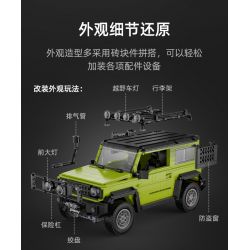 CADA DOUBLEE C62001 62001 non  DU LỊCH ĐÃ SỬA ĐỔI JIMNY SUV 1:12 tỷ lệ 1:12 bộ đồ chơi xếp lắp ráp ghép mô hình  SUZUKI JIMMY Kỹ Thuật Công Nghệ Cao Mô Hình Phương Tiện 1803 khối