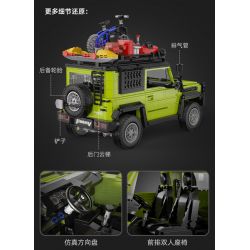 CADA DOUBLEE C62001 62001 non  DU LỊCH ĐÃ SỬA ĐỔI JIMNY SUV 1:12 tỷ lệ 1:12 bộ đồ chơi xếp lắp ráp ghép mô hình  SUZUKI JIMMY Kỹ Thuật Công Nghệ Cao Mô Hình Phương Tiện 1803 khối