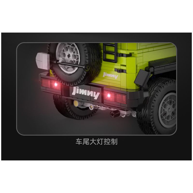 CADA DOUBLEE C62001 62001 non  DU LỊCH ĐÃ SỬA ĐỔI JIMNY SUV 1:12 tỷ lệ 1:12 bộ đồ chơi xếp lắp ráp ghép mô hình  SUZUKI JIMMY Kỹ Thuật Công Nghệ Cao Mô Hình Phương Tiện 1803 khối