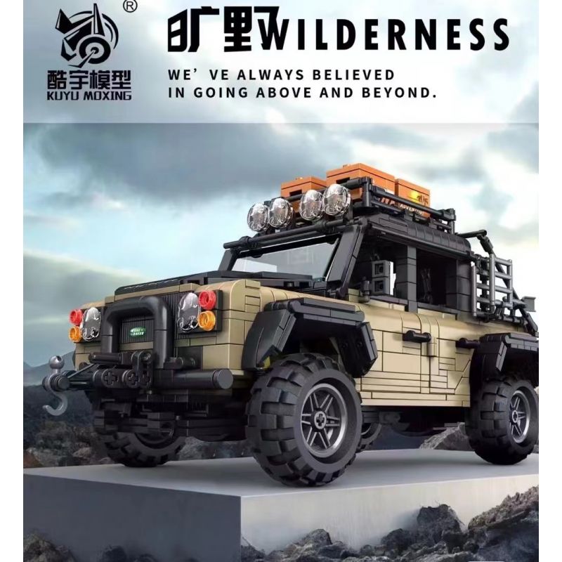 KUYU MOXING 10003 non  XE ĐỊA HÌNH bộ đồ chơi xếp lắp ráp ghép mô hình Racers WILDERNESS Đua Tốc Độ 1613 khối