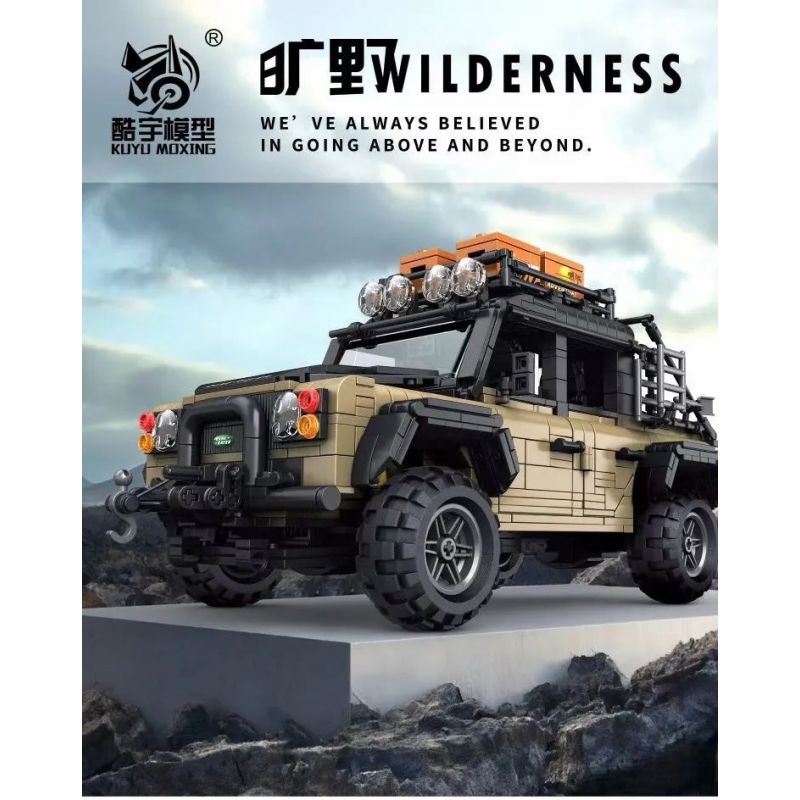 KUYU MOXING 10003 non  XE ĐỊA HÌNH bộ đồ chơi xếp lắp ráp ghép mô hình Racers WILDERNESS Đua Tốc Độ 1613 khối