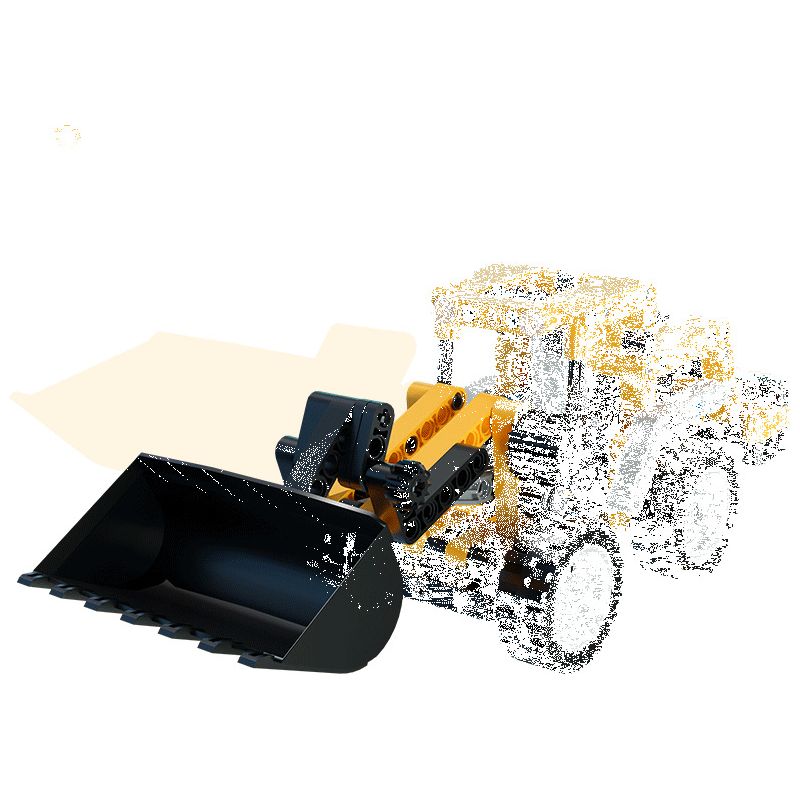 XIAOMI MITU MI ONEBOT OBQGCH95AIQI-3 OBQGCH953 95AIQI-3 non  XE CÔNG TRÌNH MINI NÂNG NHỎ bộ đồ chơi xếp lắp ráp ghép mô hình  Kỹ Thuật Công Nghệ Cao Mô Hình Phương Tiện 261 khối