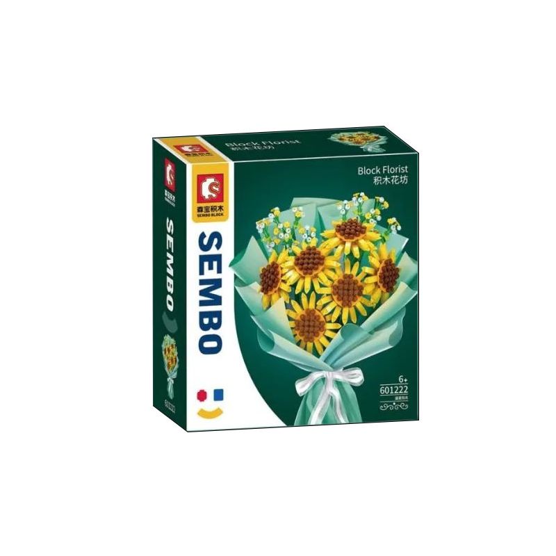 SEMBO 601222 non Lego NẮNG GIỮA HÈ bộ đồ chơi xếp lắp ráp ghép mô hình Flowers BLOCK FLORIST Hoa 1050 khối
