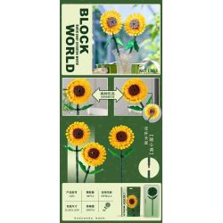 1303 non  HƯỚNG DƯƠNG bộ đồ chơi xếp lắp ráp ghép mô hình Creator Sáng Tạo 98 khối