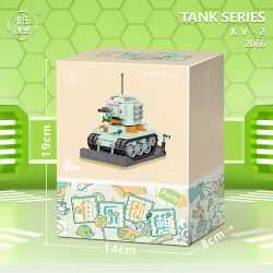 WEIGHT WL-2066 2066 WL2066 non  XE TĂNG HẠNG NẶNG KV-2 CỦA LIÊN XÔ bộ đồ chơi xếp lắp ráp ghép mô hình Movie & Game Phim Và Trò Chơi