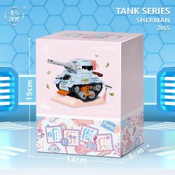 WEIGHT WL-2065 2065 WL2065 non  XE TĂNG SHERMAN CỦA ANH bộ đồ chơi xếp lắp ráp ghép mô hình Movie & Game Phim Và Trò Chơi