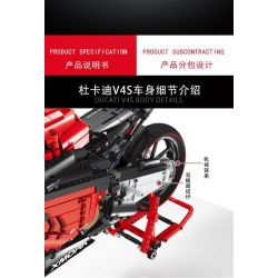 MorkModel 028001 Mork Model 028001 non  DUCATI V4S 1:5 tỷ lệ 1:5 bộ đồ chơi xếp lắp ráp ghép mô hình  DUCAYI V4S Kỹ Thuật Công Nghệ Cao Mô Hình Phương Tiện 2008 khối