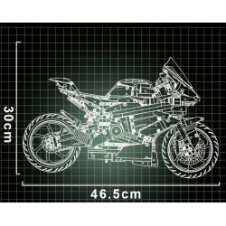MorkModel 028001 Mork Model 028001 non  DUCATI V4S 1:5 tỷ lệ 1:5 bộ đồ chơi xếp lắp ráp ghép mô hình  DUCAYI V4S Kỹ Thuật Công Nghệ Cao Mô Hình Phương Tiện 2008 khối