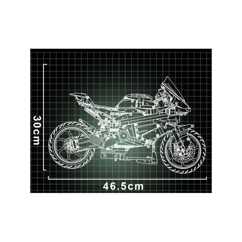 MorkModel 028001 Mork Model 028001 non  DUCATI V4S 1:5 tỷ lệ 1:5 bộ đồ chơi xếp lắp ráp ghép mô hình  DUCAYI V4S Kỹ Thuật Công Nghệ Cao Mô Hình Phương Tiện 2008 khối