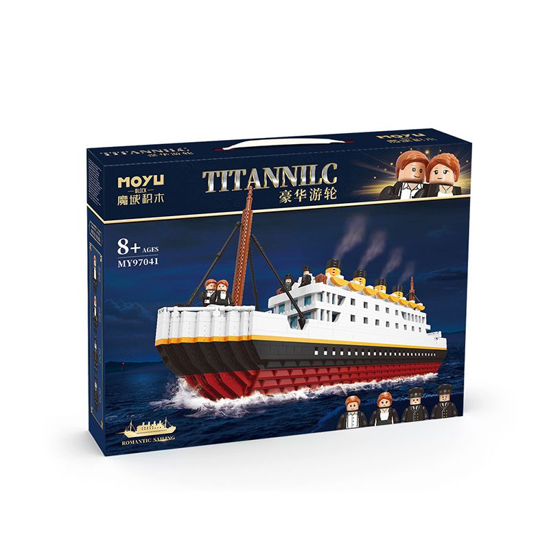 MOYU BLOCK MY97041 97041 non  TITANNILC - TÀU DU LỊCH SANG TRỌNG bộ đồ chơi xếp lắp ráp ghép mô hình Creator Sáng Tạo 2980 khối
