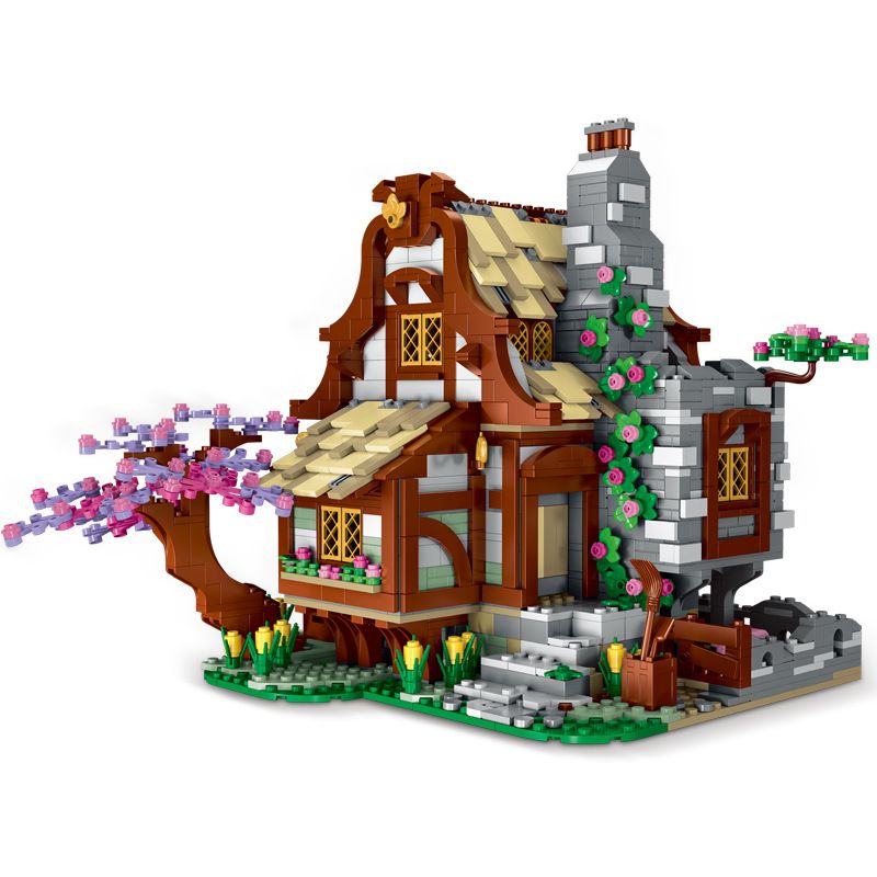 MorkModel 033004 Mork Model 033004 REBRICKABLE MOC-68083 68083 MOC68083 non Lego TRANG TRẠI THỜI TRUNG CỔ bộ đồ chơi xếp lắp ráp ghép mô hình Creator MEDIEVAL FARMHOUSE Sáng Tạo 2024 khối