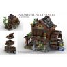MorkModel 033005 Mork Model 033005 REBRICKABLE MOC-77495 77495 MOC77495 non  NHÀ MÁY NƯỚC THỜI TRUNG CỔ bộ đồ chơi xếp lắp ráp ghép mô hình Creator MEDIEVAL WATERMILL Sáng Tạo 1443 khối