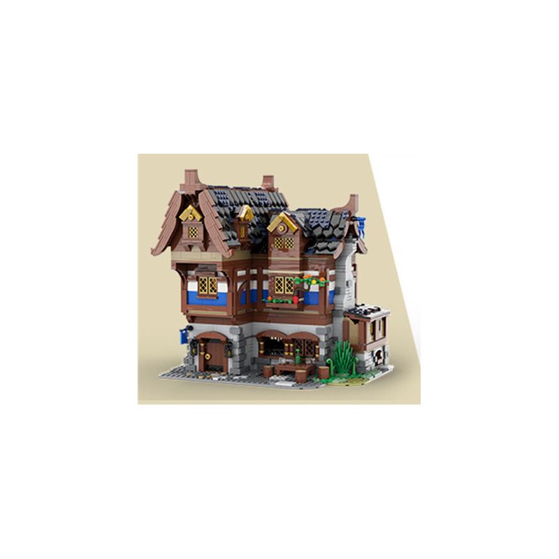 MorkModel 033002 Mork Model 033002 REBRICKABLE MOC-70187 70187 MOC70187 non Lego QUÁN RƯỢU THỜI TRUNG CỔ bộ đồ chơi xếp lắp ráp ghép mô hình Creator MEDIEVAL TAVERN & INN Sáng Tạo 2326 khối