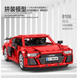Winner 8106 non  XE THỂ THAO MÀU ĐỎ tỷ lệ 1:14 bộ đồ chơi xếp lắp ráp ghép mô hình  SPORTS CAR Kỹ Thuật Công Nghệ Cao Mô Hình Phương Tiện 1065 khối