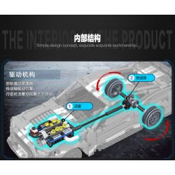 Winner 8105 non  XE THỂ THAO MÀU XANH tỷ lệ 1:14 bộ đồ chơi xếp lắp ráp ghép mô hình  SPORTS CAR Kỹ Thuật Công Nghệ Cao Mô Hình Phương Tiện 1188 khối