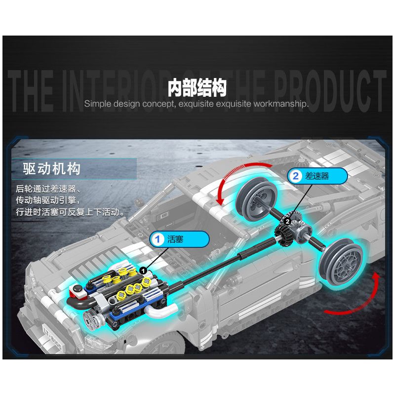 Winner 8105 non  XE THỂ THAO MÀU XANH tỷ lệ 1:14 bộ đồ chơi xếp lắp ráp ghép mô hình  SPORTS CAR Kỹ Thuật Công Nghệ Cao Mô Hình Phương Tiện 1188 khối