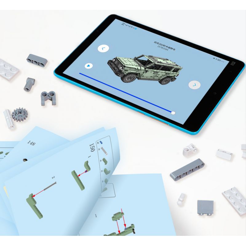 XIAOMI MITU MI ONEBOT OBTK300CH 300CH non  XE TĂNG 300 SUV 1:10 tỷ lệ 1:10 bộ đồ chơi xếp lắp ráp ghép mô hình  Kỹ Thuật Công Nghệ Cao Mô Hình Phương Tiện 2600 khối