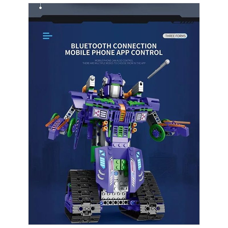 REOBRIX 33001 non  ROBOT BIẾN HÌNH bộ đồ chơi xếp lắp ráp ghép mô hình  TRANSFORMING ROBOT Kỹ Thuật Công Nghệ Cao Mô Hình Phương Tiện 580 khối