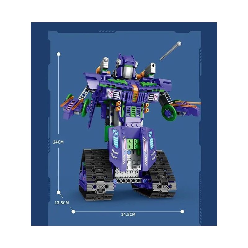 REOBRIX 33001 non  ROBOT BIẾN HÌNH bộ đồ chơi xếp lắp ráp ghép mô hình  TRANSFORMING ROBOT Kỹ Thuật Công Nghệ Cao Mô Hình Phương Tiện 580 khối