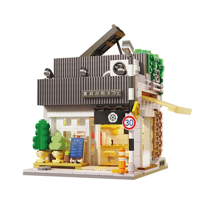 CADA DOUBLEE C66007 66007 non Lego QUÁN CÀ PHÊ GIÓ MÙA HÈ bộ đồ chơi xếp lắp ráp ghép mô hình City SUMMER BREEZE COFFEE SHOP Thành Phố 1108 khối