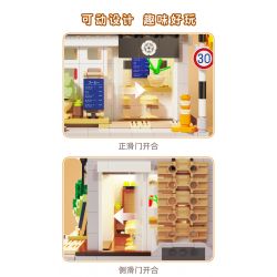 CADA DOUBLEE C66007 66007 non  QUÁN CÀ PHÊ GIÓ MÙA HÈ bộ đồ chơi xếp lắp ráp ghép mô hình City SUMMER BREEZE COFFEE SHOP Thành Phố 1108 khối