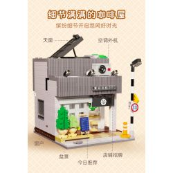 CADA DOUBLEE C66007 66007 non  QUÁN CÀ PHÊ GIÓ MÙA HÈ bộ đồ chơi xếp lắp ráp ghép mô hình City SUMMER BREEZE COFFEE SHOP Thành Phố 1108 khối