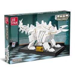 JIESTAR 36003 non  HÓA THẠCH STEGOSAURUS bộ đồ chơi xếp lắp ráp ghép mô hình DINO MIGHT 428 khối