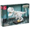 JIESTAR 36001 non  HÓA THẠCH TYRANNOSAURUS REX bộ đồ chơi xếp lắp ráp ghép mô hình DINO MIGHT 395 khối