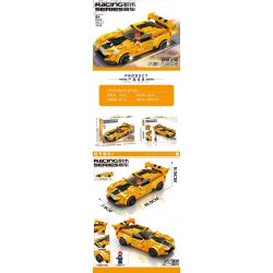 MINGDI 10076 non  DODGE VIPER bộ đồ chơi xếp lắp ráp ghép mô hình Racers Đua Tốc Độ 295 khối