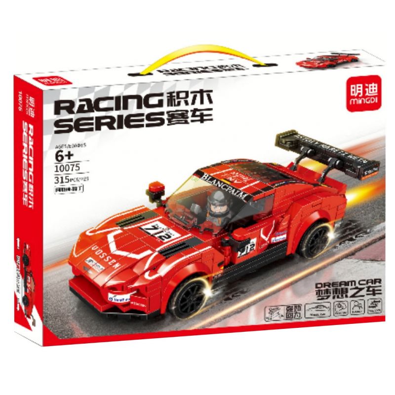 MINGDI 10075 non  ASPEN-MARTIN bộ đồ chơi xếp lắp ráp ghép mô hình Racers Đua Tốc Độ 315 khối