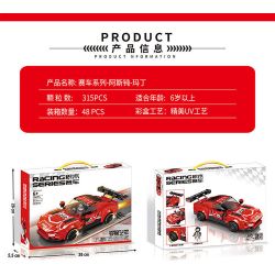 MINGDI 10075 non  ASPEN-MARTIN bộ đồ chơi xếp lắp ráp ghép mô hình Racers Đua Tốc Độ 315 khối
