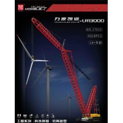 MouldKing 17015 Mould King 17015 non  LIBOKAIER-LR13000 bộ đồ chơi xếp lắp ráp ghép mô hình  CRAWLER CRANE LIEBHERR LR13000 Kỹ Thuật Công Nghệ Cao Mô Hình Phương Tiện 4318 khối