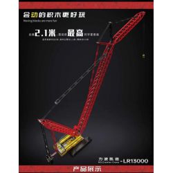 MouldKing 17015 Mould King 17015 non  LIBOKAIER-LR13000 bộ đồ chơi xếp lắp ráp ghép mô hình  CRAWLER CRANE LIEBHERR LR13000 Kỹ Thuật Công Nghệ Cao Mô Hình Phương Tiện 4318 khối