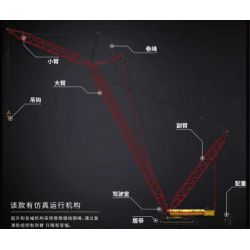 MouldKing 17015 Mould King 17015 non  LIBOKAIER-LR13000 bộ đồ chơi xếp lắp ráp ghép mô hình  CRAWLER CRANE LIEBHERR LR13000 Kỹ Thuật Công Nghệ Cao Mô Hình Phương Tiện 4318 khối