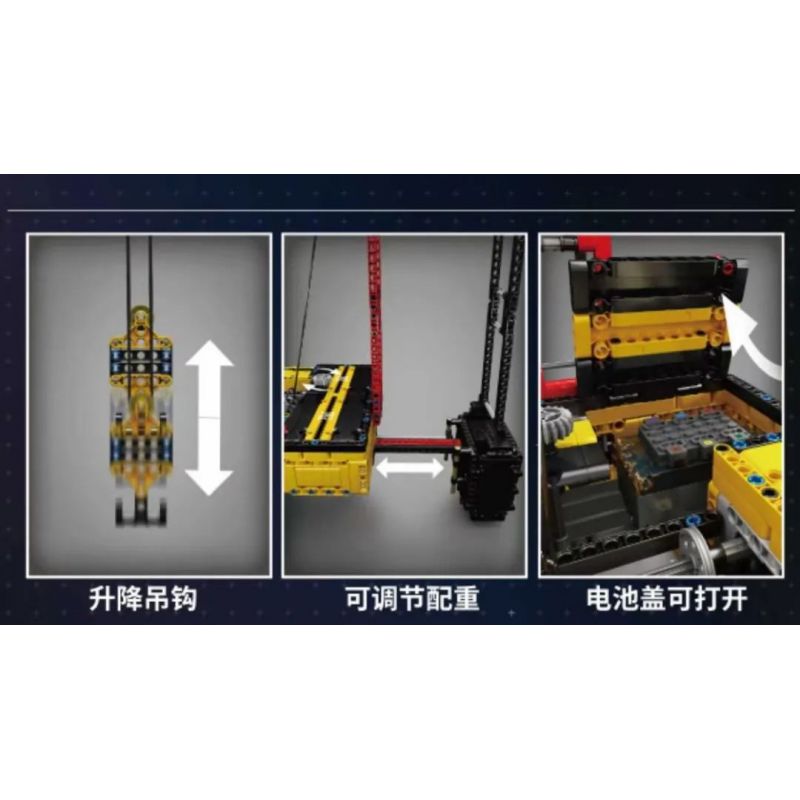 MouldKing 17015 Mould King 17015 non  LIBOKAIER-LR13000 bộ đồ chơi xếp lắp ráp ghép mô hình  CRAWLER CRANE LIEBHERR LR13000 Kỹ Thuật Công Nghệ Cao Mô Hình Phương Tiện 4318 khối