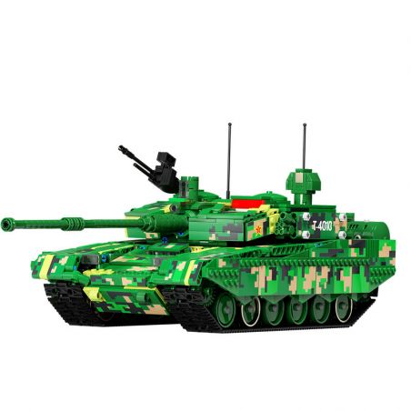 TA GAOLE T4010 4010 non  XE TĂNG CHIẾN ĐẤU CHỦ LỰC ZTZ-99A bộ đồ chơi xếp lắp ráp ghép mô hình Military Army ZTZ-99A TANK Quân Sự Bộ Đội 1918 khối