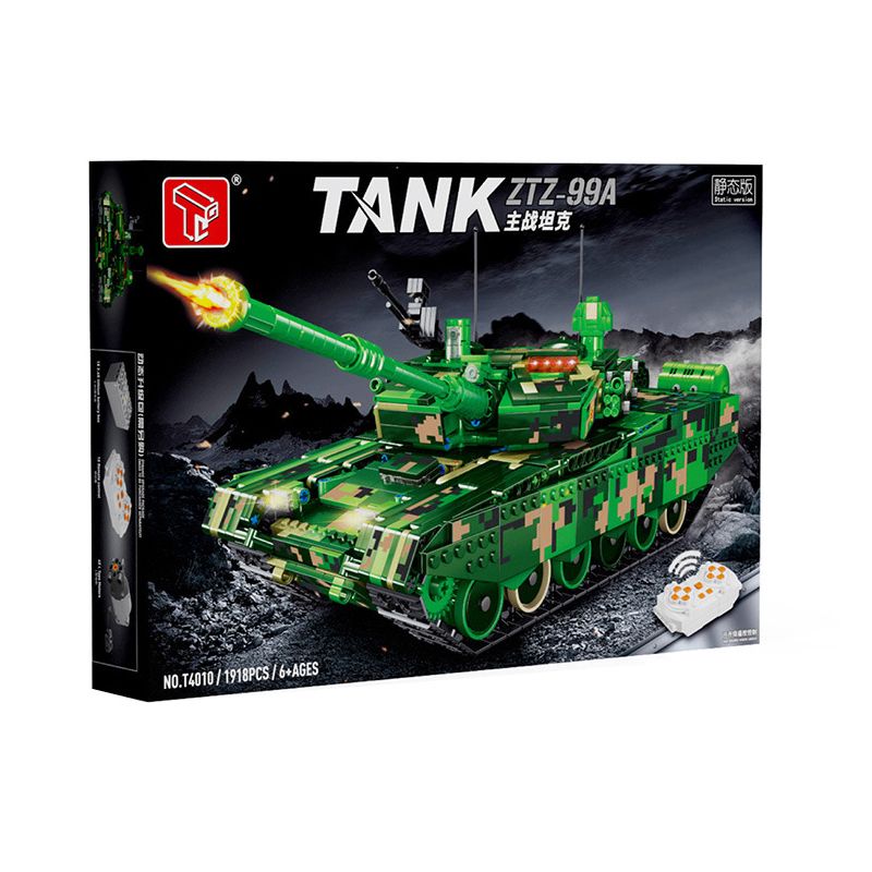 TA GAOLE T4010 4010 non  XE TĂNG CHIẾN ĐẤU CHỦ LỰC ZTZ-99A bộ đồ chơi xếp lắp ráp ghép mô hình Military Army ZTZ-99A TANK Quân Sự Bộ Đội 1918 khối