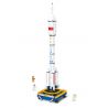 GUDI 11005 non  XE PHÓNG LONG MARCH 2F bộ đồ chơi xếp lắp ráp ghép mô hình City Thành Phố 440 khối