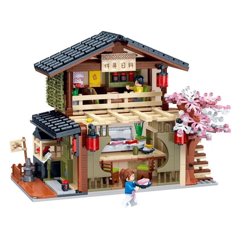 ZHI DELE DL-50206 50206 DL50206 non Lego THỰC PHẨM NHẬT BẢN QIANXUN bộ đồ chơi xếp lắp ráp ghép mô hình BRYCE STREET 763 khối