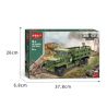 ZHI DELE DL-40004 40004 DL40004 non  XE TẢI CCKW bộ đồ chơi xếp lắp ráp ghép mô hình 357 khối