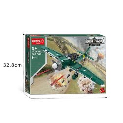 ZHI DELE DL-40003 40003 DL40003 non  MÁY BAY NÉM BOM JU-87 bộ đồ chơi xếp lắp ráp ghép mô hình 502 khối