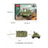 ZHI DELE DL-40002 40002 DL40002 non  XE TĂNG T-34 bộ đồ chơi xếp lắp ráp ghép mô hình 661 khối
